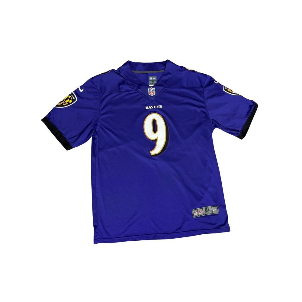 Nike Baltimore Ravens Justin Tucker #9 NFL Jersey Mens XL Purple NFL Football